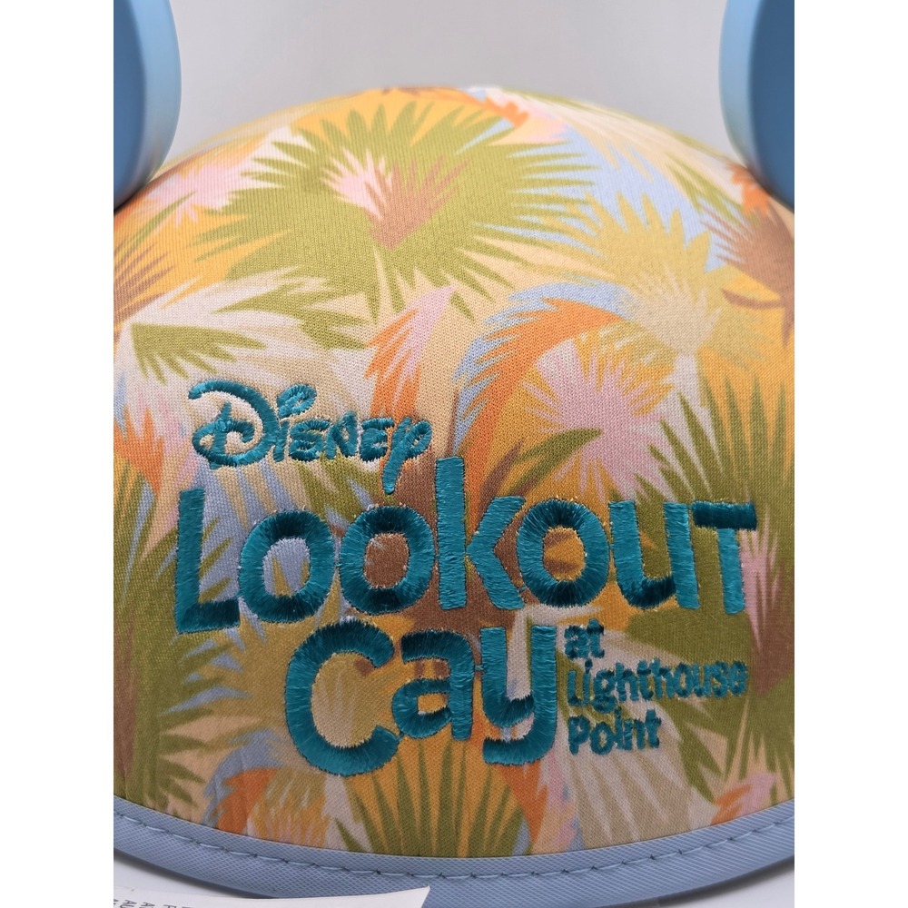 Disney Cruise Line Lookout Cay Mickey Ear Hat Unisex OS NWT Tropical Excellent - Picture 2 of 8